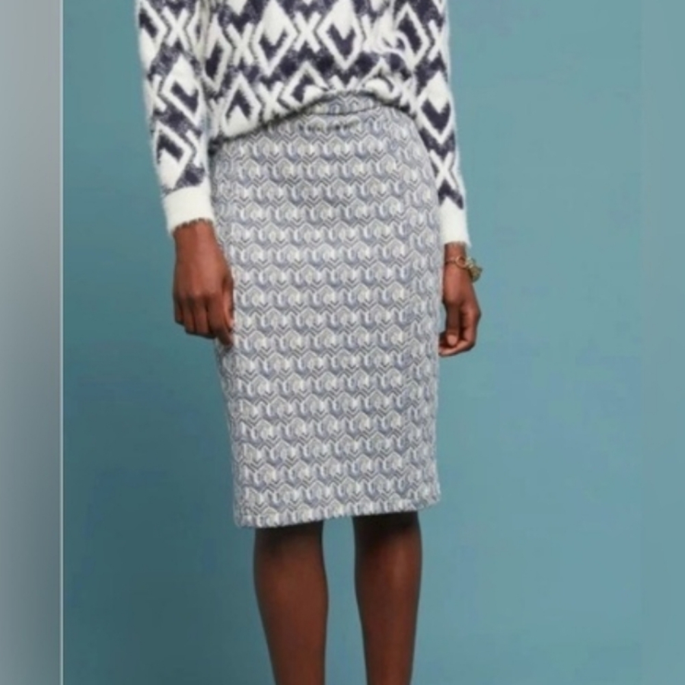 NWT Maeve By Anthropologie Art Deco Print Pencil Skirt